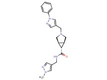 (1R*,5S*,6r)-N-[(1-methyl-1H-pyrazol-4-yl)methyl]-3-[(1-phenyl-1H-pyrazol-4-yl)methyl]-3-azabicyclo[3.1.0]hexane-6-carboxamide