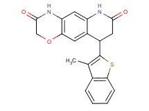 9-(3-methyl-1-benzothien-2-yl)-8,9-dihydro-2H-[1,4]oxazino[2,3-g]quinoline-3,7(4H,6H)-dione