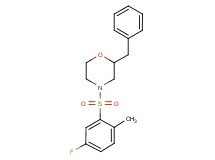 2-benzyl-4-[(5-fluoro-2-methylphenyl)sulfonyl]morpholine