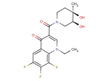 3-{[(3S*,4R*)-3,4-dihydroxy-4-methylpiperidin-1-yl]carbonyl}-1-ethyl-6,7,8-trifluoroquinolin-4(1H)-one