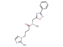 N-methyl-4-(2-methyl-1H-imidazol-1-yl)-N-[(3-phenyl-1,2,4-oxadiazol-5-yl)methyl]butanamide