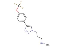N-methyl-3-{4-[4-(trifluoromethoxy)phenyl]-1H-1,2,3-triazol-1-yl}-1-propanamine hydrochloride