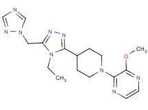 2-{4-[4-ethyl-5-(1H-1,2,4-triazol-1-ylmethyl)-4H-1,2,4-triazol-3-yl]piperidin-1-yl}-3-methoxypyrazine
