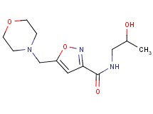 N-(2-hydroxypropyl)-5-(morpholin-4-ylmethyl)isoxazole-3-carboxamide