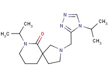 7-isopropyl-2-[(4-isopropyl-4H-1,2,4-triazol-3-yl)methyl]-2,7-diazaspiro[4.5]decan-6-one