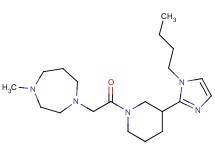1-{2-[3-(1-butyl-1H-imidazol-2-yl)-1-piperidinyl]-2-oxoethyl}-4-methyl-1,4-diazepane
