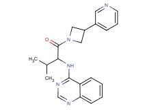 N-(2-methyl-1-{[3-(3-pyridinyl)-1-azetidinyl]carbonyl}propyl)-4-quinazolinamine