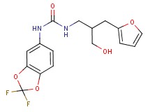 N-(2,2-difluoro-1,3-benzodioxol-5-yl)-N'-[3-(2-furyl)-2-(hydroxymethyl)propyl]urea