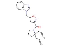 1-({3-[(2,2-diallyl-1-pyrrolidinyl)carbonyl]-5-isoxazolyl}methyl)-1H-benzimidazole