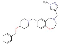 7-{[4-(benzyloxy)-1-piperidinyl]methyl}-4-[(1-methyl-1H-pyrazol-4-yl)methyl]-2,3,4,5-tetrahydro-1,4-benzoxazepine