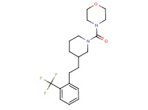 4-[(3-{2-[2-(trifluoromethyl)phenyl]ethyl}-1-piperidinyl)carbonyl]morpholine