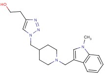 2-[1-({1-[(1-methyl-1H-indol-3-yl)methyl]-4-piperidinyl}methyl)-1H-1,2,3-triazol-4-yl]ethanol
