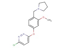 3-chloro-6-[3-methoxy-4-(pyrrolidin-1-ylmethyl)phenoxy]pyridazine
