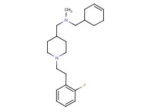 (3-cyclohexen-1-ylmethyl)({1-[2-(2-fluorophenyl)ethyl]-4-piperidinyl}methyl)methylamine