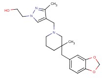 2-(4-{[3-(1,3-benzodioxol-5-ylmethyl)-3-methylpiperidin-1-yl]methyl}-3-methyl-1H-pyrazol-1-yl)ethanol