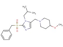 1-{[2-(benzylsulfonyl)-1-isobutyl-1H-imidazol-5-yl]methyl}-4-methoxypiperidine