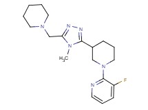 3-fluoro-2-{3-[4-methyl-5-(piperidin-1-ylmethyl)-4H-1,2,4-triazol-3-yl]piperidin-1-yl}pyridine