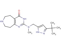 2-[[(3-tert-butyl-1H-pyrazol-5-yl)methyl](methyl)amino]-3,5,6,7,8,9-hexahydro-4H-pyrimido[4,5-d]azepin-4-one