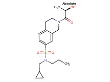 N-(cyclopropylmethyl)-2-[(2R)-2-hydroxypropanoyl]-N-propyl-1,2,3,4-tetrahydroisoquinoline-7-sulfonamide