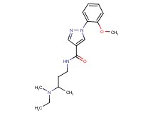 N-{3-[ethyl(methyl)amino]butyl}-1-(2-methoxyphenyl)-1H-pyrazole-4-carboxamide