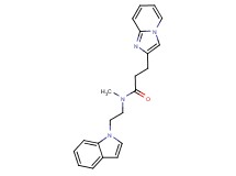 3-imidazo[1,2-a]pyridin-2-yl-N-[2-(1H-indol-1-yl)ethyl]-N-methylpropanamide