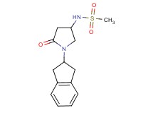 N-[1-(2,3-dihydro-1H-inden-2-yl)-5-oxo-3-pyrrolidinyl]methanesulfonamide