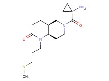 (4aS*,8aR*)-6-[(1-aminocyclopropyl)carbonyl]-1-[3-(methylthio)propyl]octahydro-1,6-naphthyridin-2(1H)-one