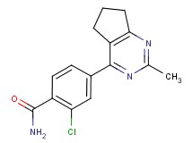 2-chloro-4-(2-methyl-6,7-dihydro-5H-cyclopenta[d]pyrimidin-4-yl)benzamide