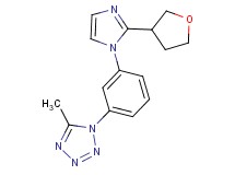 5-methyl-1-{3-[2-(tetrahydrofuran-3-yl)-1H-imidazol-1-yl]phenyl}-1H-tetrazole