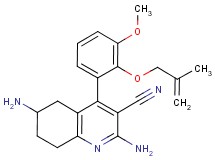 2,6-diamino-4-{3-methoxy-2-[(2-methylprop-2-en-1-yl)oxy]phenyl}-5,6,7,8-tetrahydroquinoline-3-carbonitrile