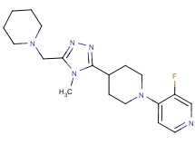 3-fluoro-4-{4-[4-methyl-5-(piperidin-1-ylmethyl)-4H-1,2,4-triazol-3-yl]piperidin-1-yl}pyridine