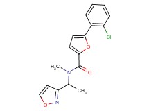 5-(2-chlorophenyl)-N-(1-isoxazol-3-ylethyl)-N-methyl-2-furamide