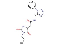 2-(2,5-dioxo-1-propylimidazolidin-4-yl)-N-[(1-phenyl-1H-tetrazol-5-yl)methyl]acetamide