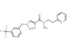 N-methyl-N-[2-(2-pyridinyl)ethyl]-1-[3-(trifluoromethyl)benzyl]-1H-1,2,3-triazole-4-carboxamide
