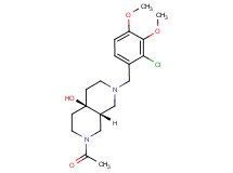 (4aR*,8aR*)-2-acetyl-7-(2-chloro-3,4-dimethoxybenzyl)octahydro-2,7-naphthyridin-4a(2H)-ol