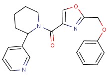 3-(1-{[2-(phenoxymethyl)-1,3-oxazol-4-yl]carbonyl}-2-piperidinyl)pyridine