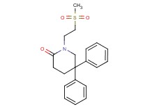 1-[2-(methylsulfonyl)ethyl]-5,5-diphenylpiperidin-2-one