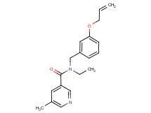 N-[3-(allyloxy)benzyl]-N-ethyl-5-methylnicotinamide