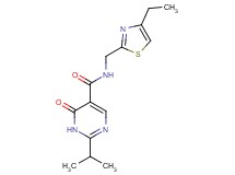 N-[(4-ethyl-1,3-thiazol-2-yl)methyl]-2-isopropyl-6-oxo-1,6-dihydropyrimidine-5-carboxamide