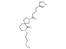 7-(3-methoxypropyl)-2-[4-(1H-pyrazol-4-yl)butanoyl]-2,7-diazaspiro[4.5]decan-6-one