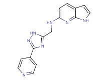 N-[(3-pyridin-4-yl-1H-1,2,4-triazol-5-yl)methyl]-1H-pyrrolo[2,3-b]pyridin-6-amine