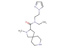 N-ethyl-2-methyl-N-[2-(1H-pyrazol-1-yl)ethyl]-2,8-diazaspiro[4.5]decane-3-carboxamide dihydrochloride