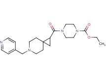 ethyl 4-{[6-(4-pyridinylmethyl)-6-azaspiro[2.5]oct-1-yl]carbonyl}-1-piperazinecarboxylate