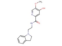 N-[2-(2,3-dihydro-1H-indol-1-yl)ethyl]-4-hydroxy-5-methoxy-2-pyridinecarboxamide
