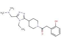 2-[2-(4-{5-[(dimethylamino)methyl]-4-ethyl-4H-1,2,4-triazol-3-yl}piperidin-1-yl)-2-oxoethyl]phenol