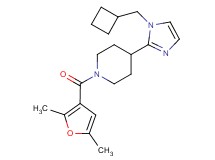 4-[1-(cyclobutylmethyl)-1H-imidazol-2-yl]-1-(2,5-dimethyl-3-furoyl)piperidine