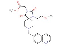 methyl [1-(2-methoxyethyl)-2,4-dioxo-8-(6-quinolinylmethyl)-1,3,8-triazaspiro[4.5]dec-3-yl]acetate