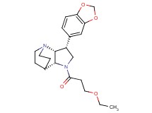 (3R*,3aR*,7aR*)-3-(1,3-benzodioxol-5-yl)-1-(3-ethoxypropanoyl)octahydro-4,7-ethanopyrrolo[3,2-b]pyridine