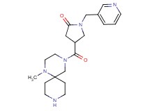 4-[(1-methyl-1,4,9-triazaspiro[5.5]undec-4-yl)carbonyl]-1-(3-pyridinylmethyl)-2-pyrrolidinone dihydrochloride