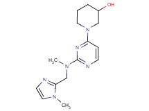 1-(2-{methyl[(1-methyl-1H-imidazol-2-yl)methyl]amino}pyrimidin-4-yl)piperidin-3-ol